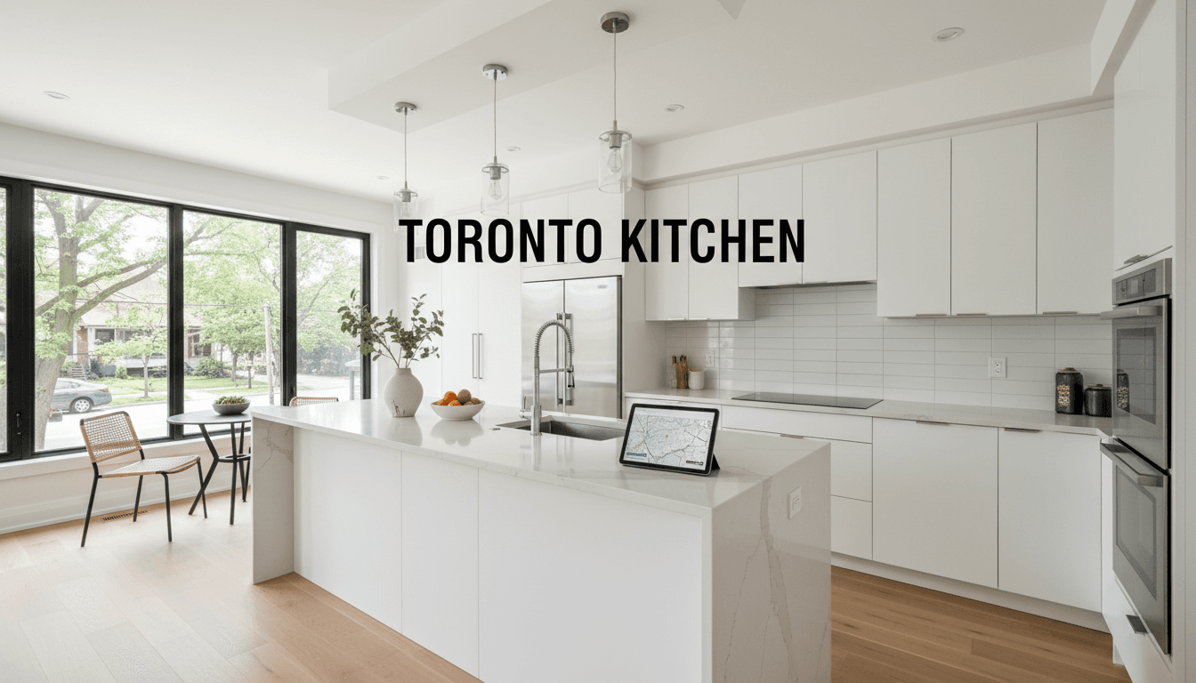 Newly renovated modern kitchen in Toronto home
